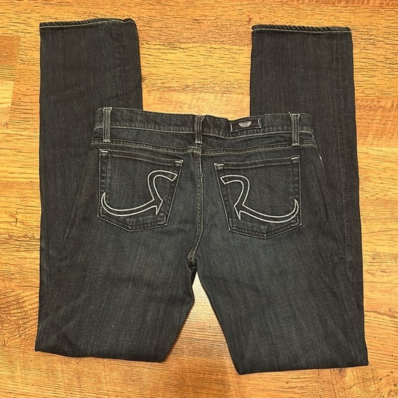 Rock & Republic Dark Wash Low Rise Boot Cut Jeans GG - Picture 2 of 3